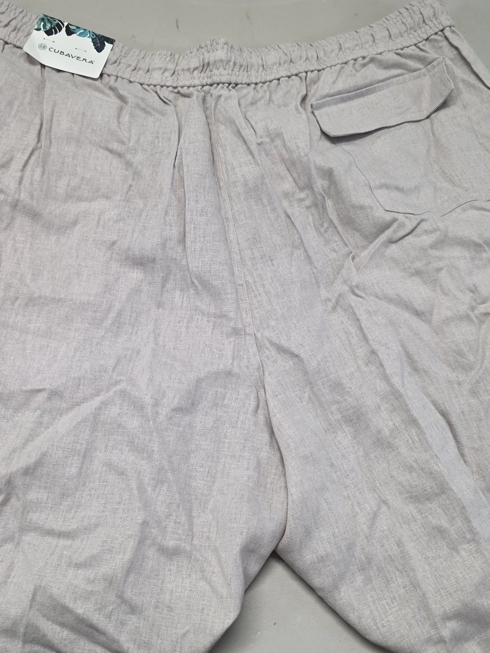 Cubavera Men's Beige Linen Blend Shorts 9